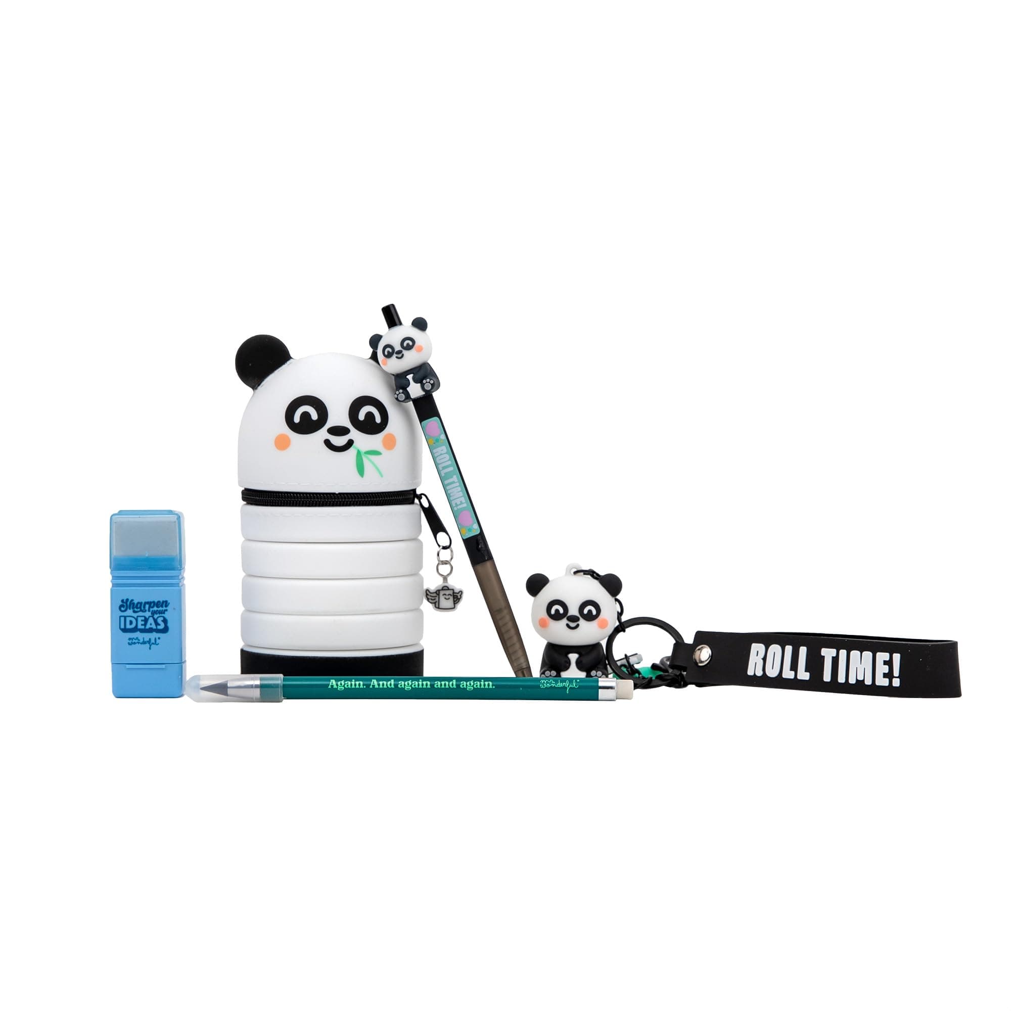Mr. Wonderful Pack Back to School Panda – Libretas A5, Bolis Borrables y Pegatinas para Clase