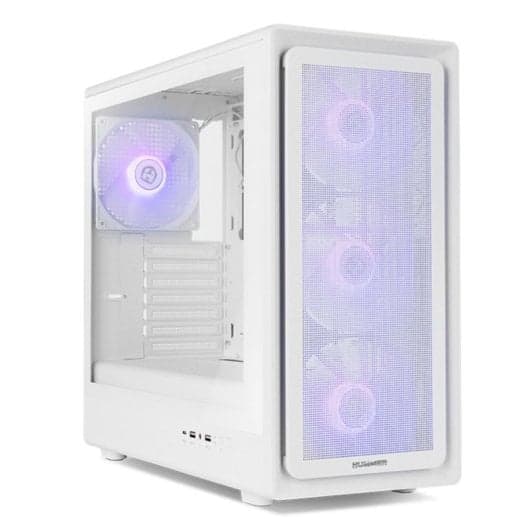 Torre PC Caja Semitorre NOX Hummer AERO Blanca ARGB ATX/M-ATX/ITX Cristal Templado 4x140mm ARGB PWM/USB-C