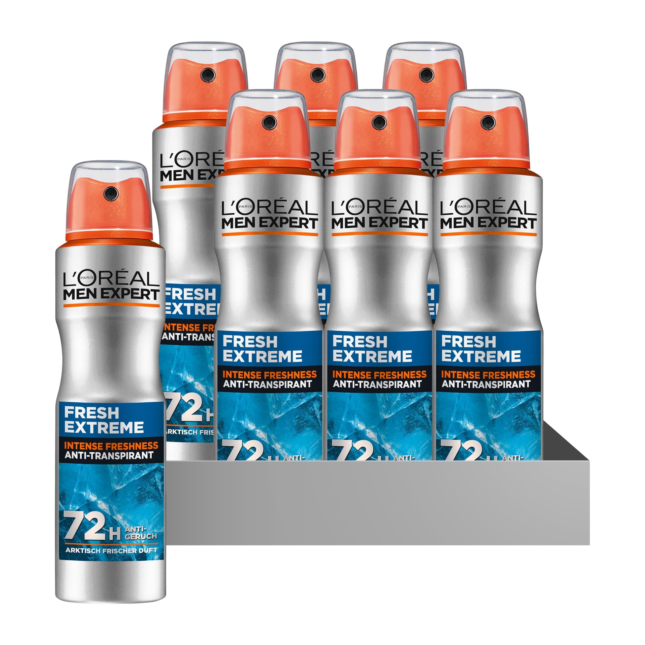 L'Oréal Men Expert Fresh Extreme Desodorante Spray Hombre (Pack de 6 x 150 ml)