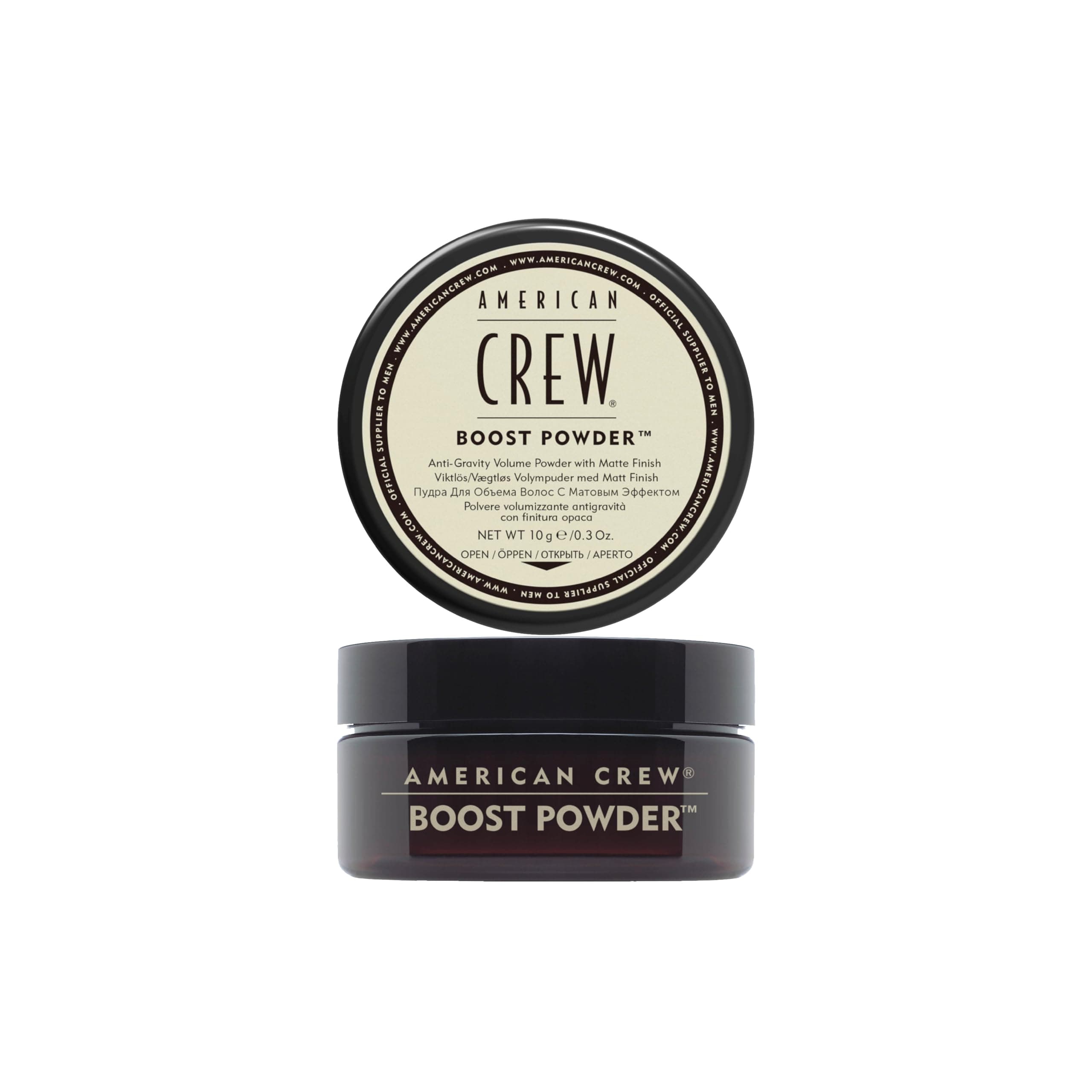 American Crew - Boost Powder, Polvo Voluminizador para el Pelo, Aporta Volumen, Cuerpo y Textura, Acabado Natural y Mate