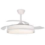 Akunadecor - Ventilador de techo modelo PITIJOPO [ Negro , Blanco ]