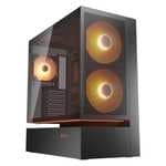 Torre PC Caja PC Cougar CGR-2DA4B-M Midi Tower ATX Vidrio Templado RGB Negro y Blanco