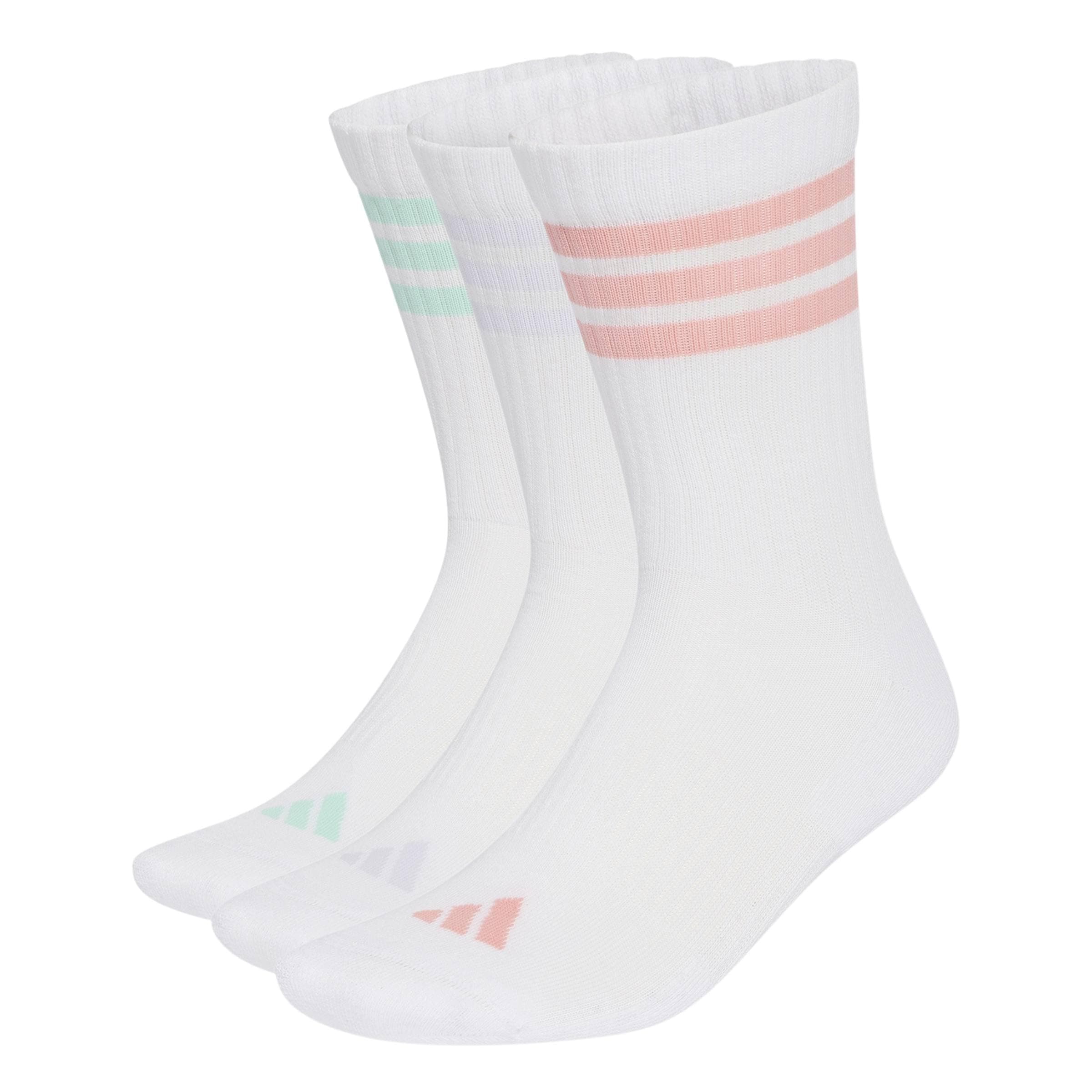 adidas Unisex Pack de 3 pares de calcetines clásicos 3 bandas con amortiguación