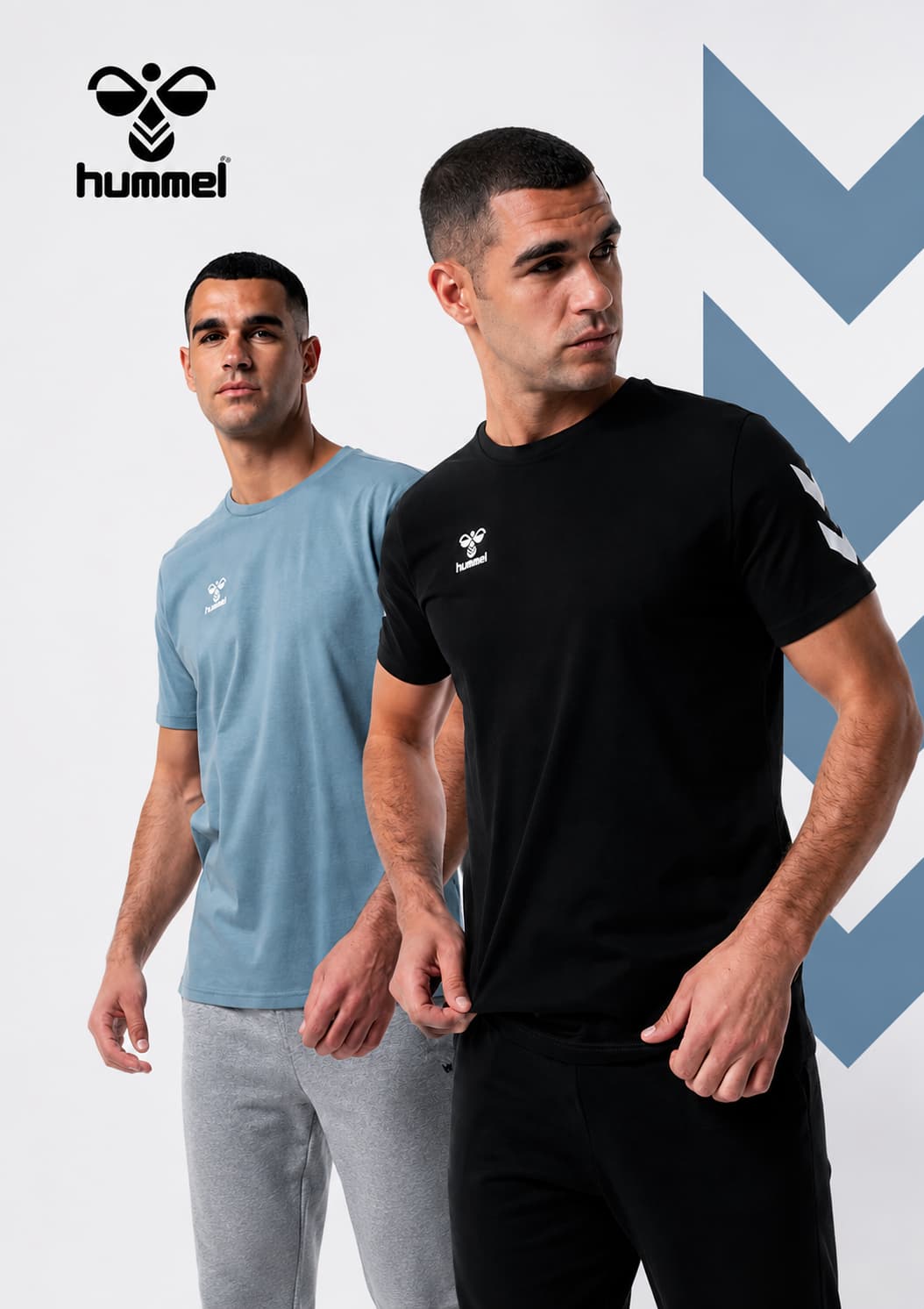 Camiseta de deporte manga corta de Hombre HUMMEL dos colores a elegir varías tallas en el interior