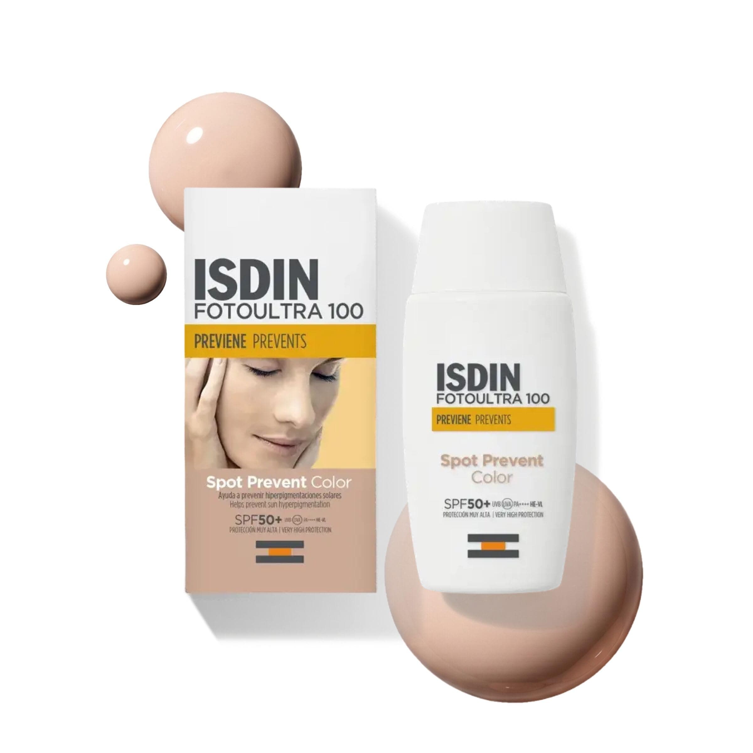 ISDIN Fotoultra 100 Fotoultra Spot Prevent Color SPF 50+ Protector Solar Facial Con Color 50ml