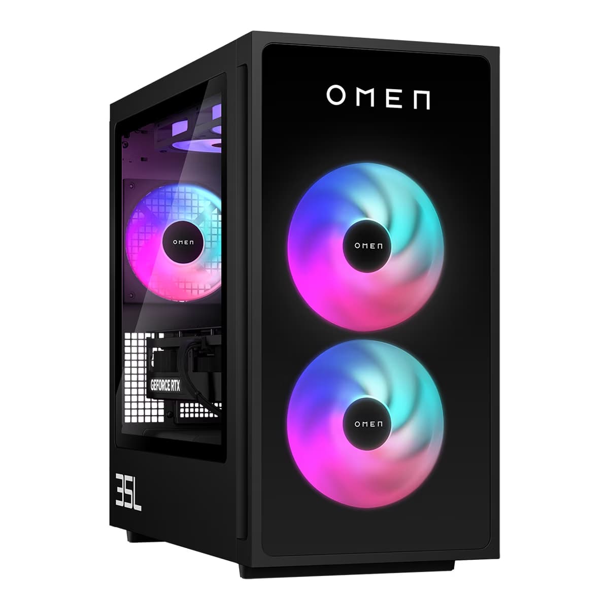 Sobremesa Gaming HP OMEN GT16-0126ns, Ryzen 7-8700F, 32GB, 2TB SSD, NVIDIA GeForce RTX 5060Ti 16GB, W11 - Negro