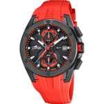 LOTUS Reloj Hombre Analógico de Caucho Rojo - Resistente al Agua 10 ATM 18943/5 Vortex