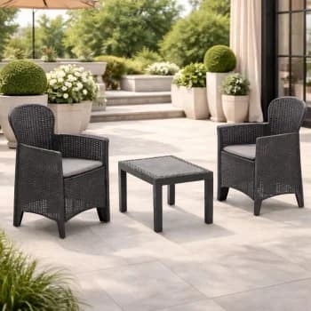 Conjunto de Jardín Mesa + 2 Sillones Akita (+ Cupón 20%)