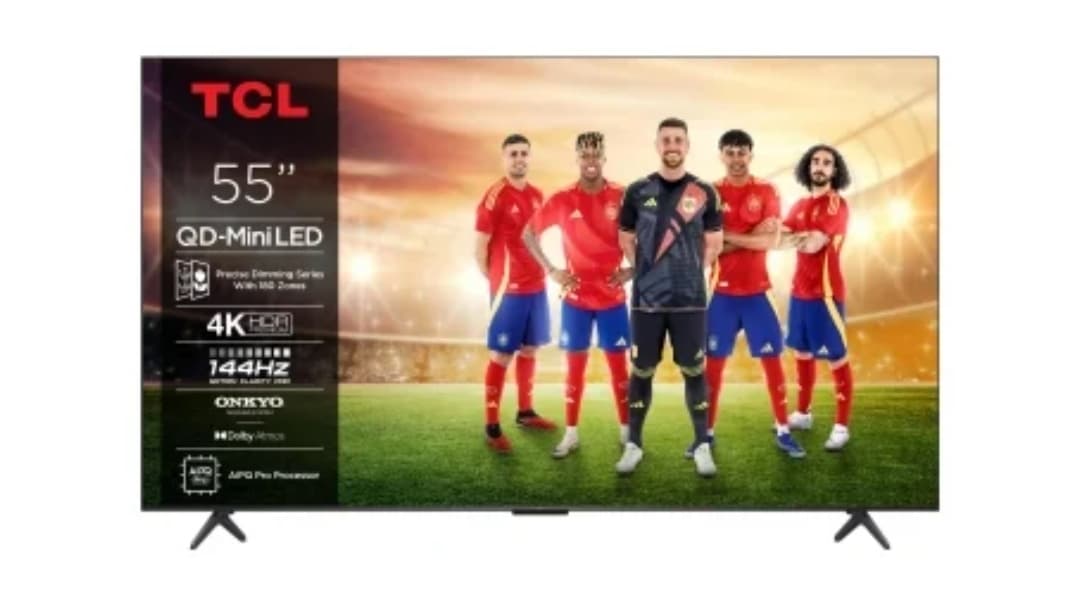 Smart TV MiniLED 55" (139,7 cm) TCL 55C6K 55Q6C 55C61KX7, 4K UHD, 144 Hz, Procesador AiPQ Pro, Quantum Dot