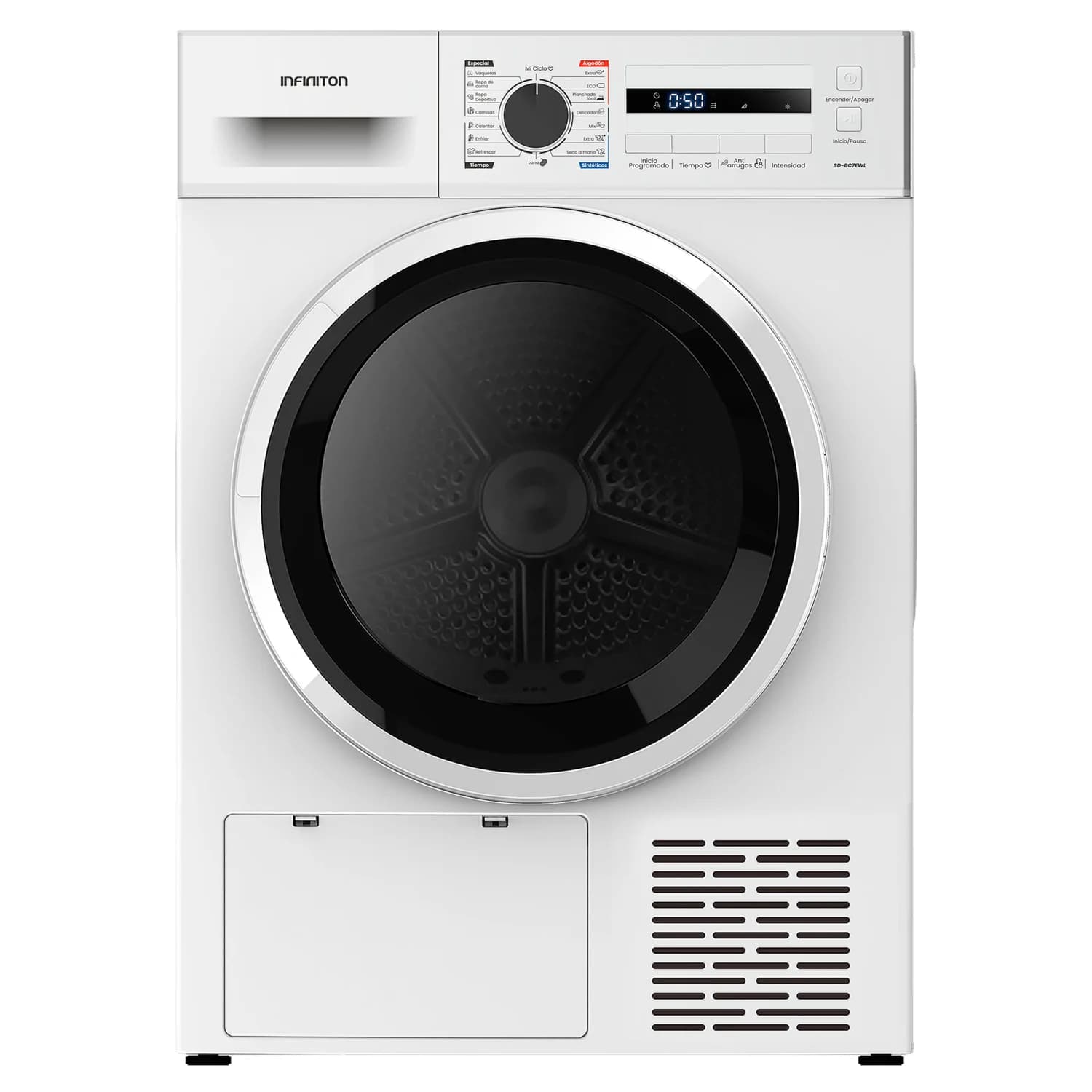 Secadora Bomba de Calor Infiniton 7kg 16 programas