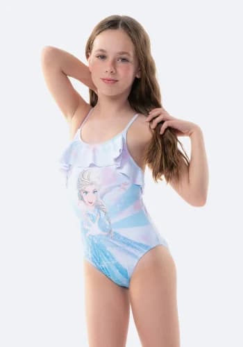 Bañador con estampado de Niña Frozen de DISNEY tallas de 7 a 12 años/ tb Stitch