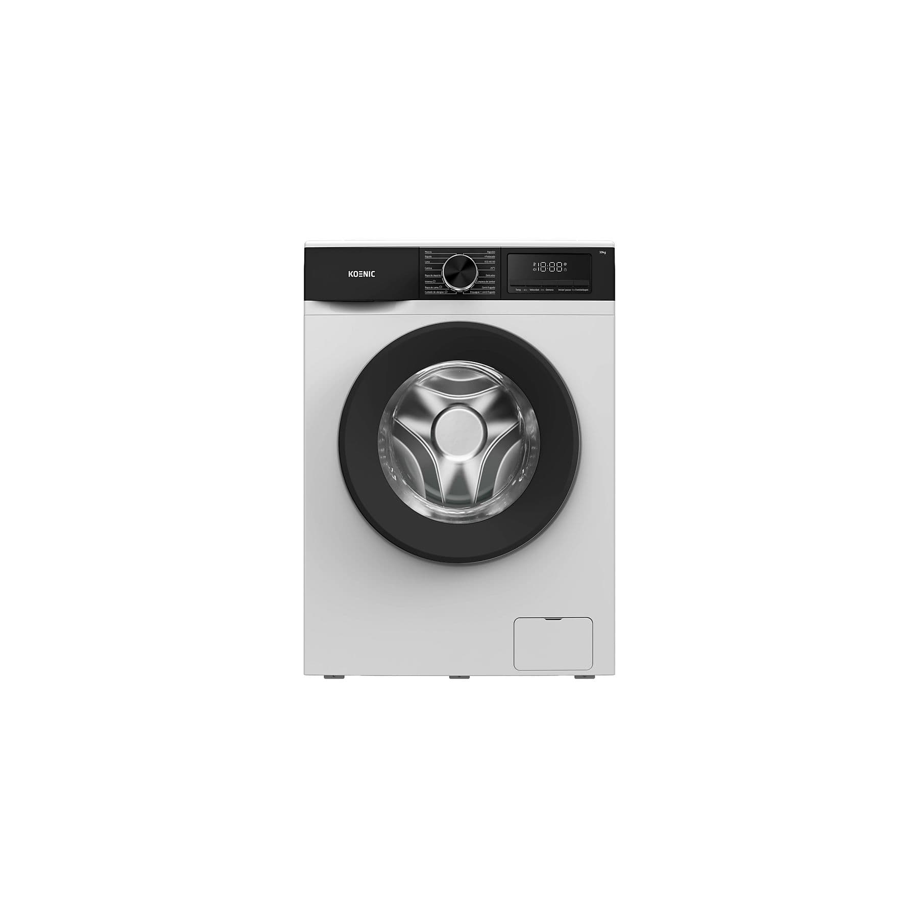 Lavadora carga frontal - KOENIC KWM 10163, 10 kg, 1400 rpm, 16 Programas, Blanco