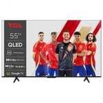 Smart TV QLED 55" (139,7 cm) TCL 55P71K, 4K UHD, 60 Hz, Procesador AiPQ Pro, Dolby AC4 Dolby TrueHD, Dolby Atmos DTS Virtual