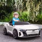 HOMCOM Coche Eléctrico para Niños +3 Años AUDI RS e-tron GT 103x58x41 cm