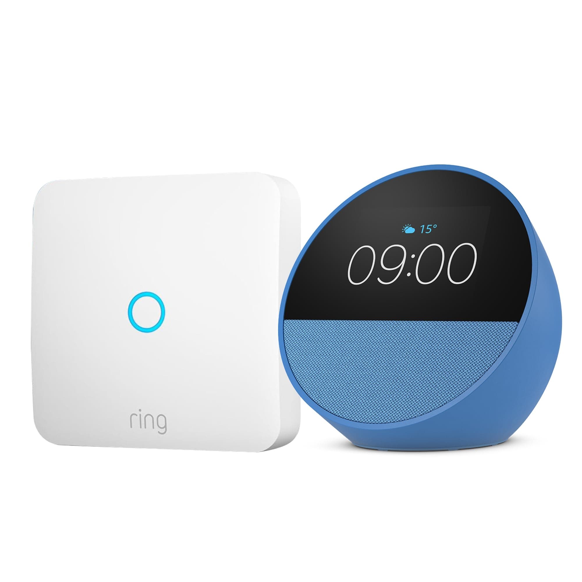 Amazon Echo Spot: 27'30€ ! (última generación) | Azul + Ring Intercom Audio (elige color)