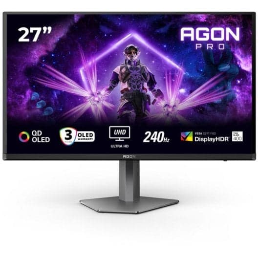 Monitor Gaming AOC AG276UZD 26.5" 4K QD-OLED (240Hz, 0.03ms, HDR True Black 400, USB-C, KVM)