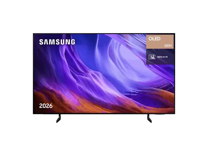 TV OLED 55" - Samsung TQ55S83HAEXXC, OLED 4K, NQ4 AI Gen2 Processor, Smart TV, Tecnología Sin Reflejos, Full AI, Negro