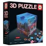 Educa - Puzzle 3D Panorámico Skyline Nueva York | Forma de Cubo con 216 Piezas