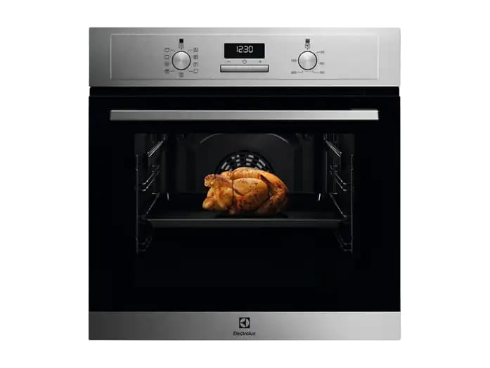 Horno - Electrolux EOF3H50BX, Multifunción, Limpieza por agua, 65 l, Pantalla LED, 60 cm, Inox