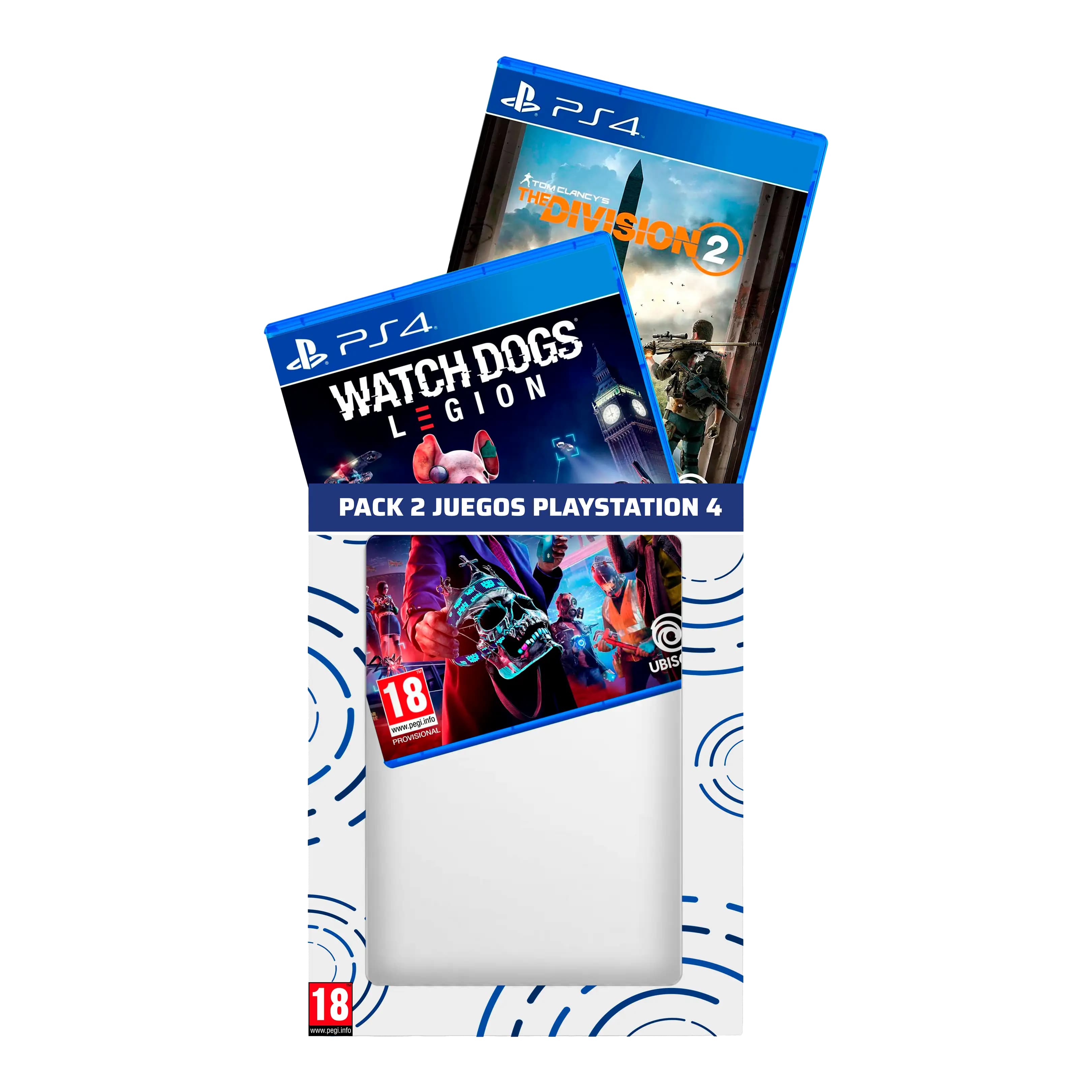 PS4 Pack 2 juegos: The Division 2 + Watch Dogs: Legion