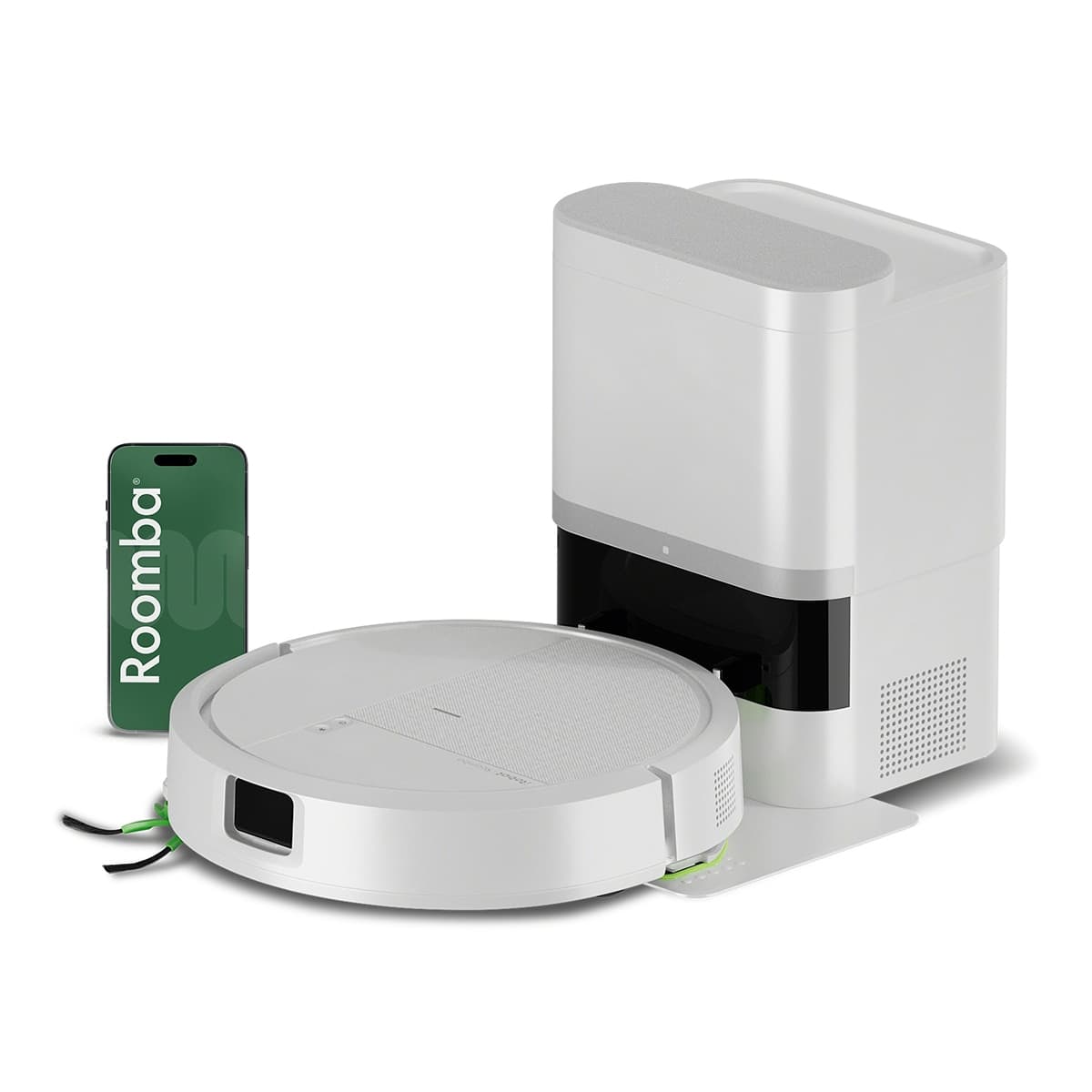 iRobot Roomba 115 Combo, robot aspirador y friegasuelos con base AutoEmpty, 15.000 Pa, blanco