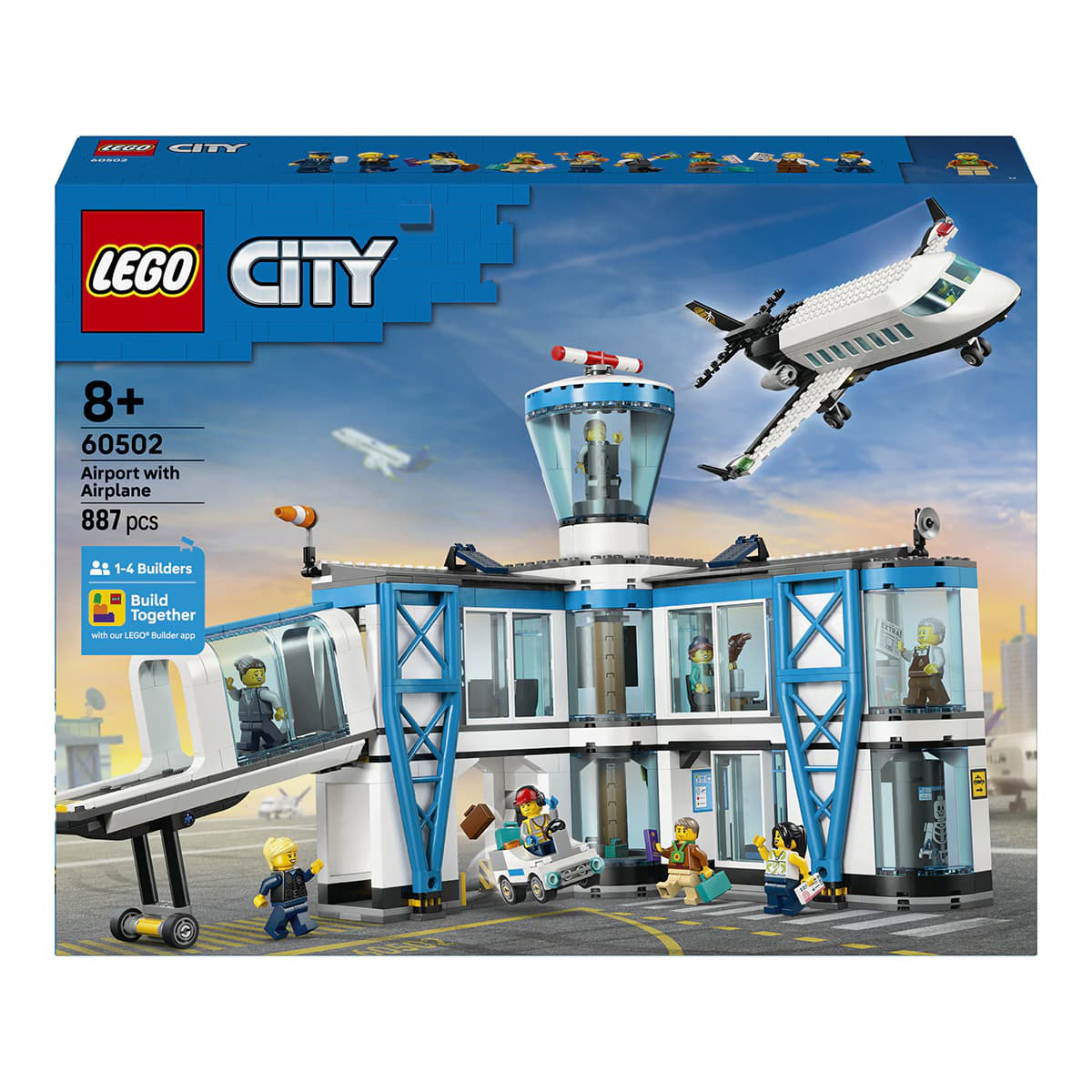 LEGO City Aeropuerto con Avión 60502 – 887 piezas y 9 minifiguras