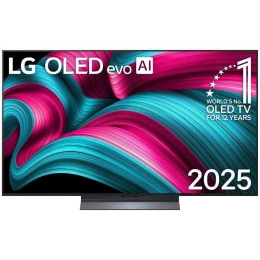 LG OLED evo 55″ C5 (OLED55C57LA) – Smart TV 4K, Panel Evo Ultra Brillante, 120Hz, Procesador con IA, webOS, Dolby Vision / Atmos