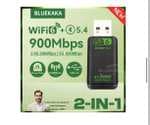 Adaptador USB WiFi6 BT 5.4 2 en 1 AX900