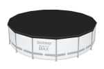 Cobertor de Invierno Redondo Ø470 cm de PVC para Piscinas Negro