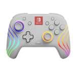 Gamepad inalámbrico y alámbrico Blanco LED Multicolor Compatible Nintendo Switch USB