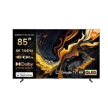 TV QLED 85'' Xiaomi L85MA-MAXEU con IA 4K UHD, 144 Hz, Dolby Audio, Dolby Atmos, DTS-X (precio al añadir a la cesta)