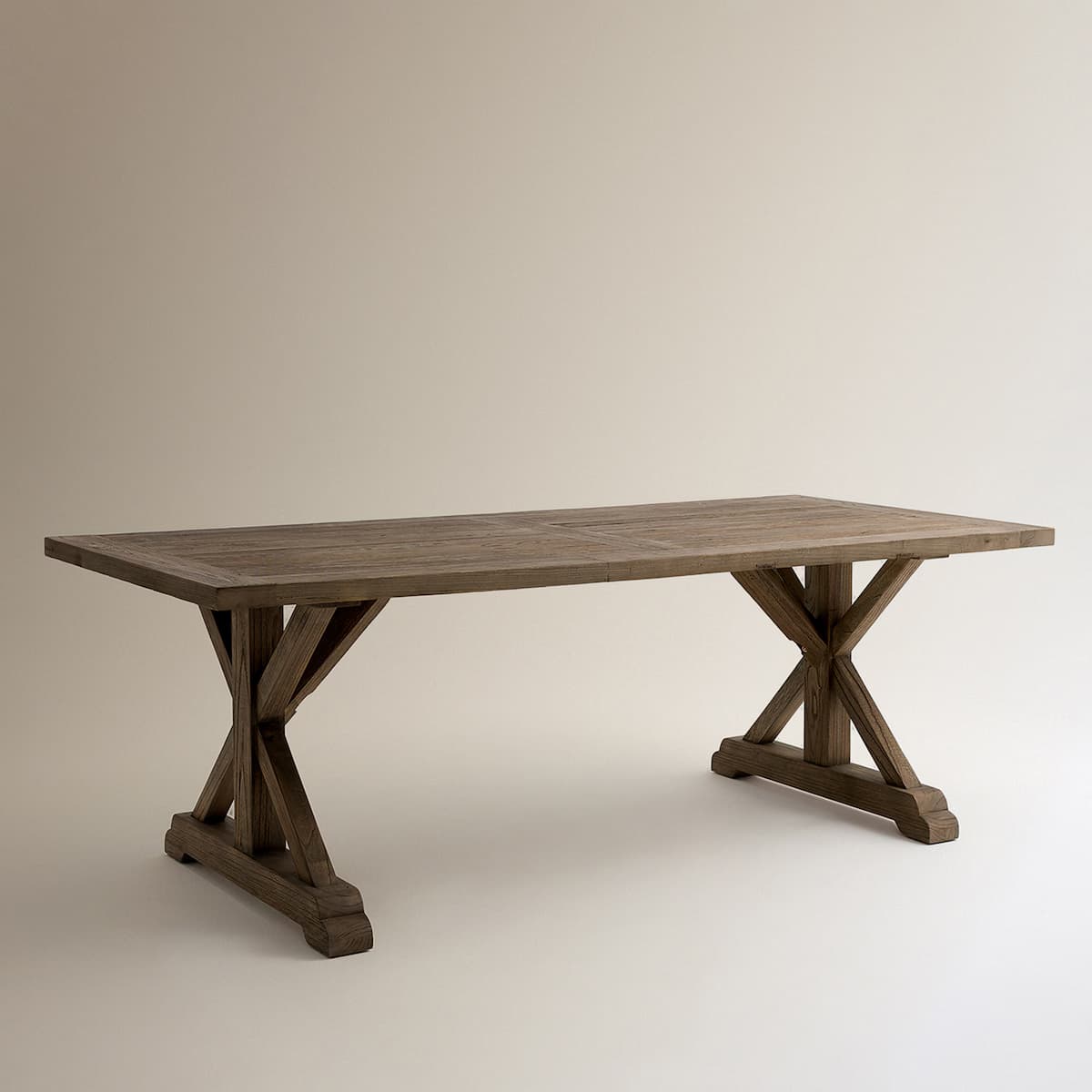 Mesa de madera de olmo reciclado Riviera - Natural