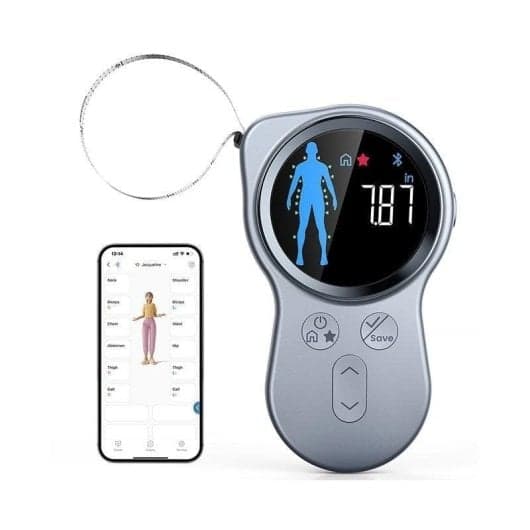Cinta métrica inteligente con pantalla led y aplicación health