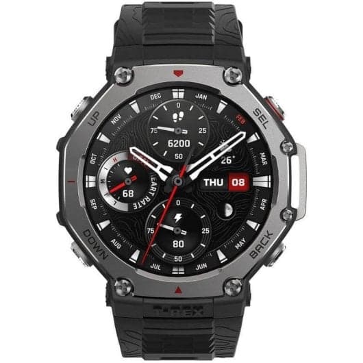 Smartwatch Amazfit T-Rex 3 – Reloj Inteligente Aventura, Pantalla AMOLED 2000nits, GPS Multibanda, Mapas Offline y Voz con IA (Negro y gris)