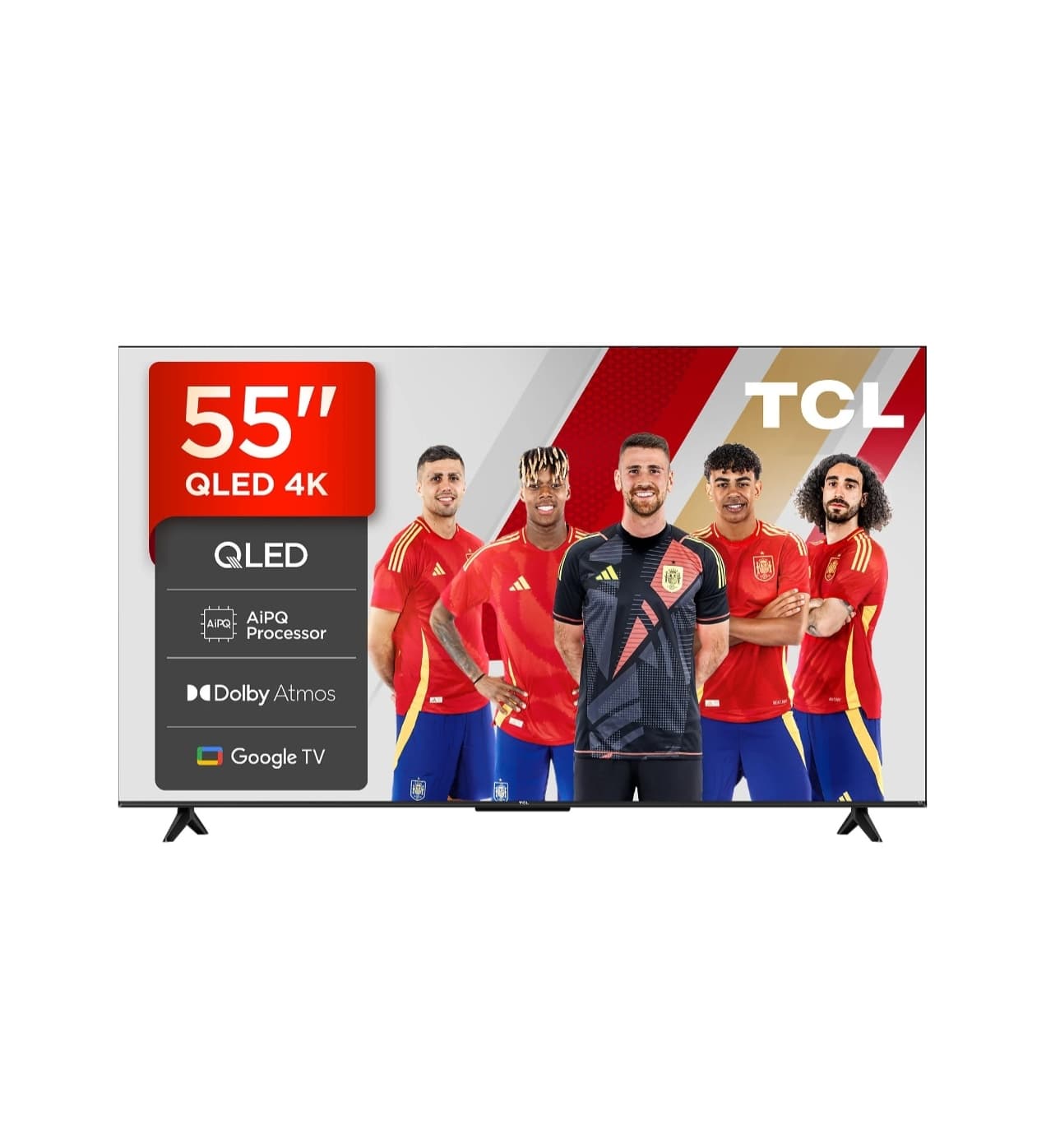 TV QLED 55" - TCL 55T69C, UHD 4K, Procesador AiPQ, Smart TV, DVB-T2