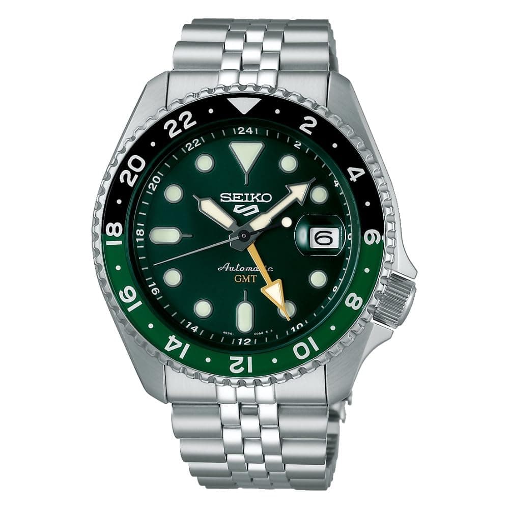 Seiko Montre 5 Sports GMT Automatique Cadran Vert