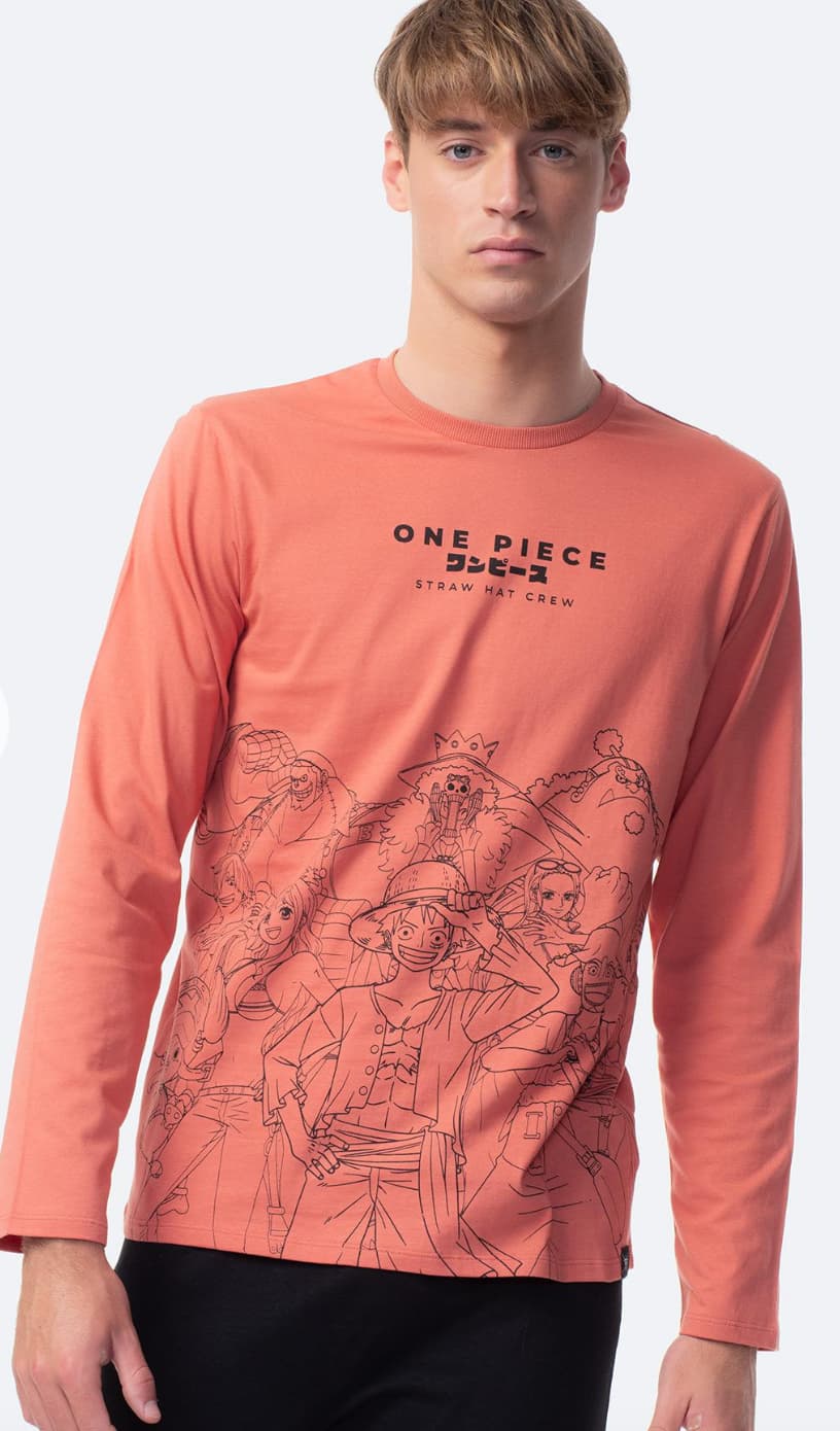 Pijama dos piezas manga larga de Hombre One Piece- Tallas- M y L- Recogida en tienda gratis