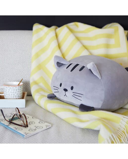 Cojín Molón Kitty Balvi en Forma de Gato Extra Suave varios colores