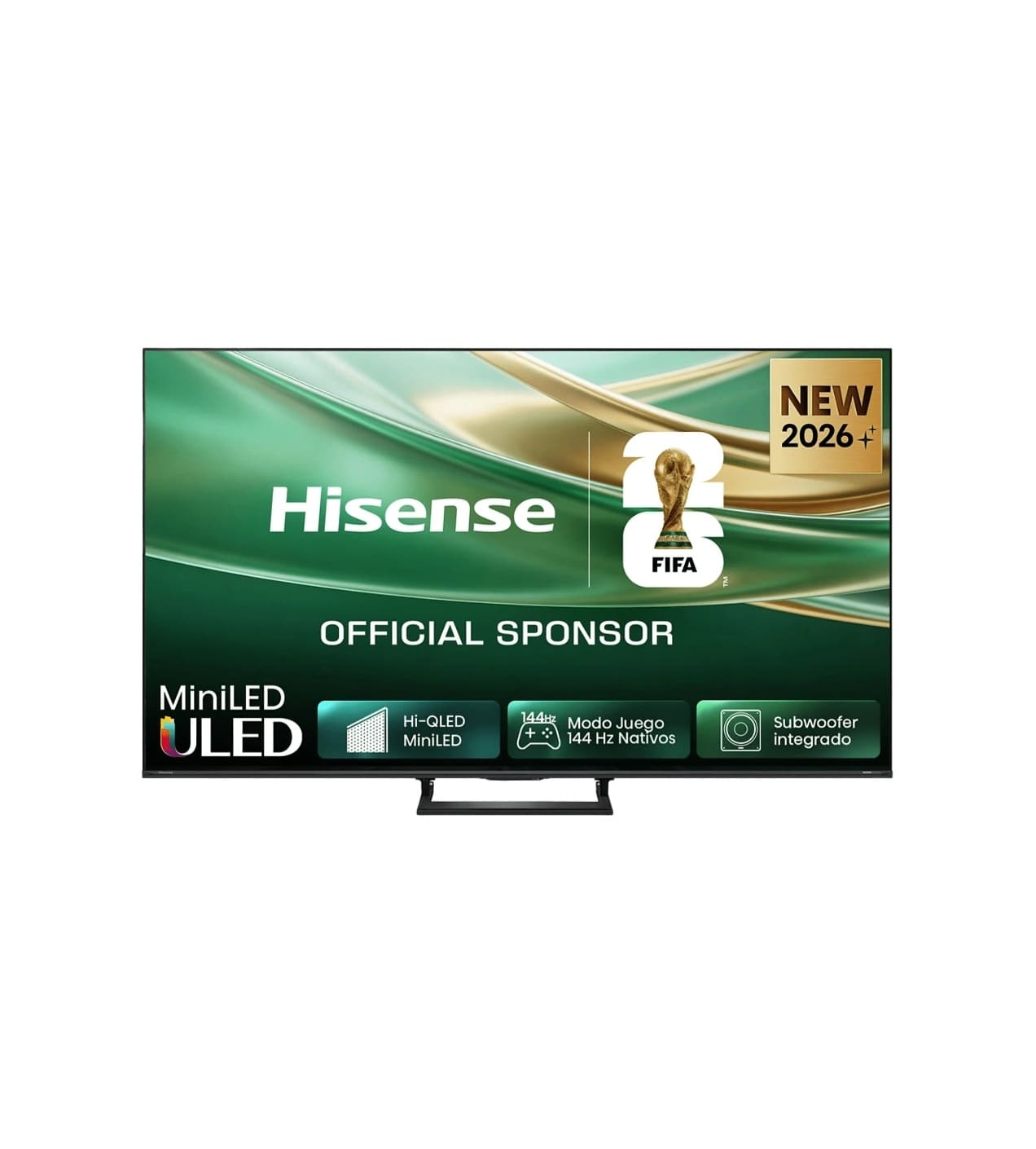 TV Mini LED 50" - Hisense 50E8S, UHD 4K, Quad Core / MT9618, Total HDR, Subwoofer integrado, IA 4K