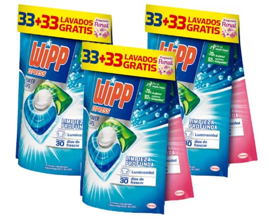Detergente WIPP Express Power Caps - 198 Cápsulas