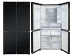 Frigorífico americano - Jocel JSBS4P967169, No Frost, 183 cm, 490 l, 4 Estrellas, Negro