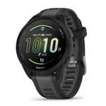 Smartwatch Garmin Forerunner 165, AMOLED 1.2", Autonomía hasta 11 días, +25 perfiles actividad, Negro y Blanco - Reloj Deportivo