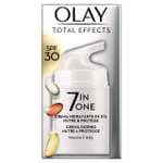 Crema facial de Olay, es la hidratante antienvejecimiento Total Effects 7 con protección solar