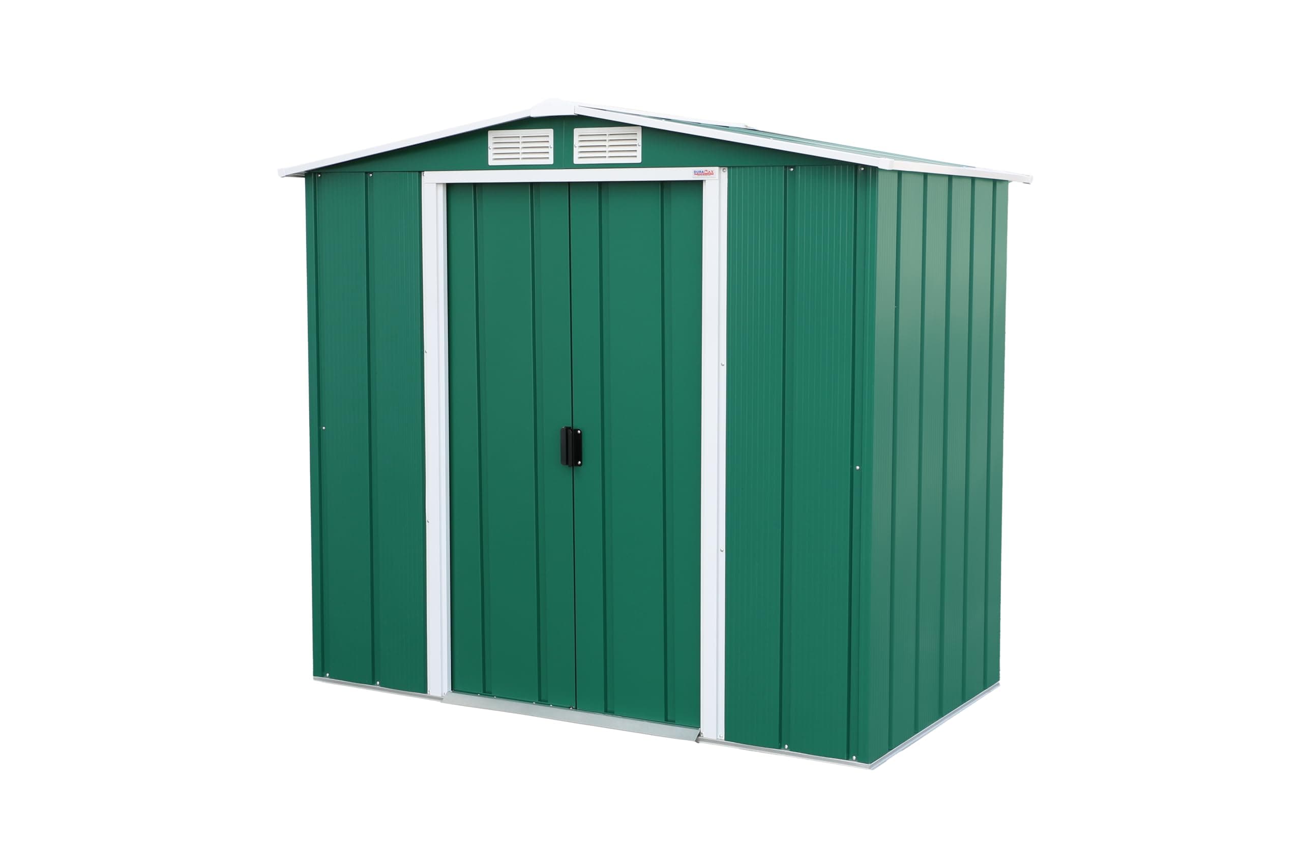 Cobertizo de Metal con OW Trim – Verde 202 x 122 x 180,5 cm