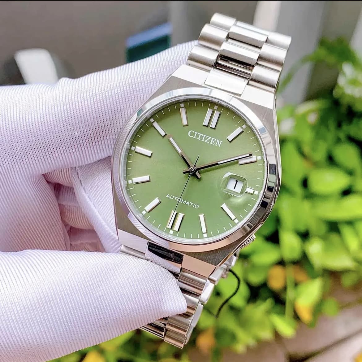 Citizen Tsuyosa Peaceful Green automático 40 mm, zafiro y esfera verde
