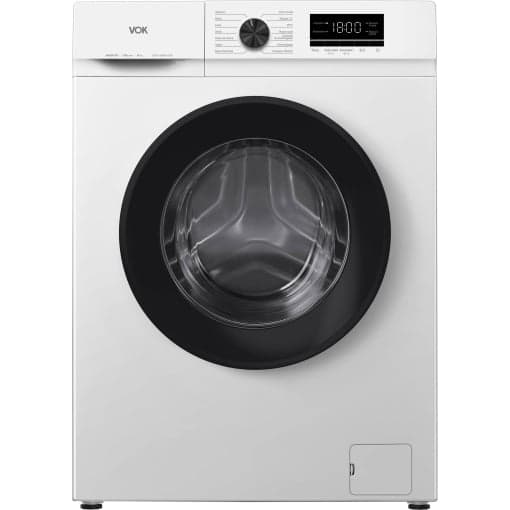 Lavadora VOK EVW-10BAW12PR, 10 kg, Carga Frontal, 1200 rpm, Clase A
