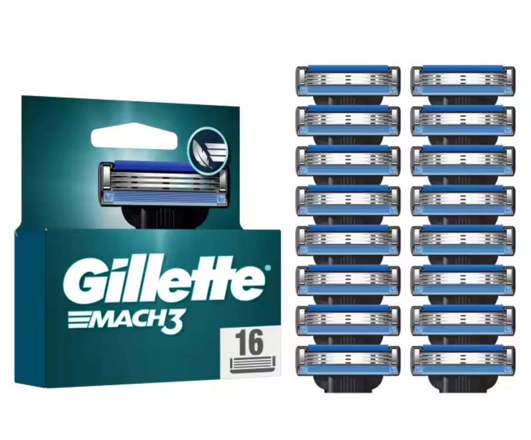Gillette Mach3 Base Pack de 16 Recambios Para Maquinillas De Afeitar
