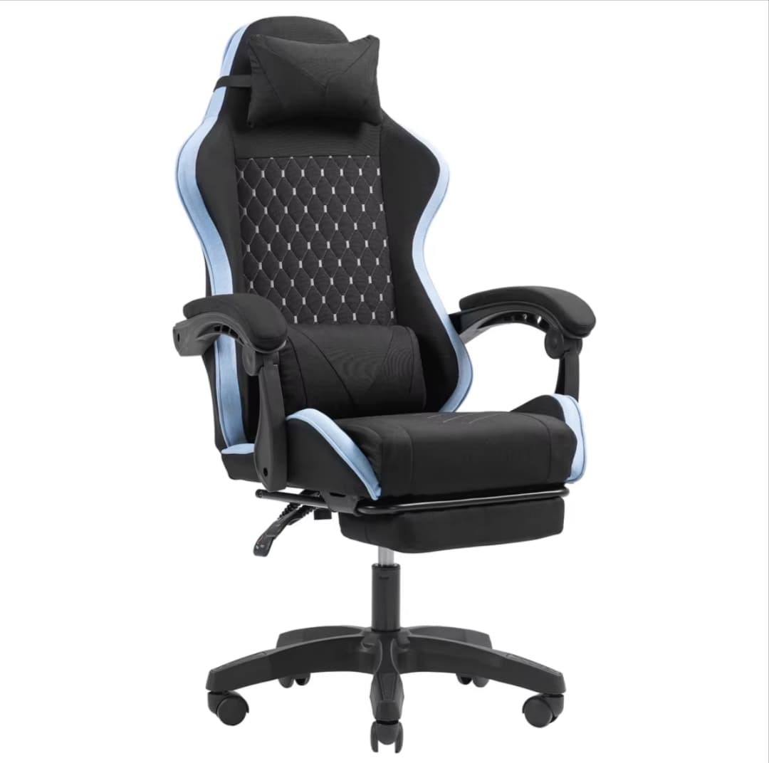 Mars Gaming MGC-X FABRIC,Ergonómica,Tejido Transpirable,Respaldo Reclinable y Altura Regulable,Reposabrazos Dinámico,CojínCervical y Lumbar
