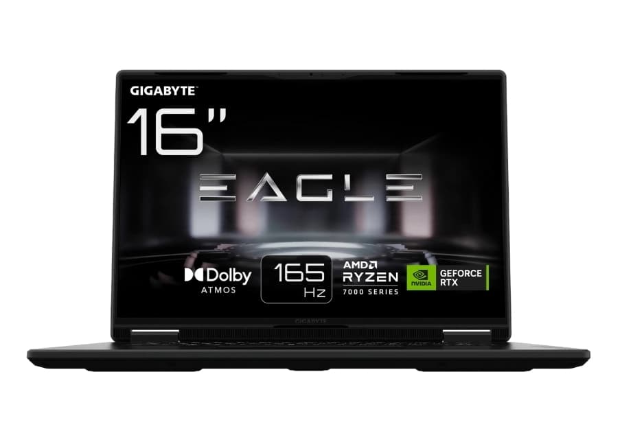 Portátil gaming | Gigabyte EAGLE 9MJ, 16" WUXGA, AMD Ryzen 5 7533HS, 16GB RAM, 512GB SSD, GeForce RTX 4050, Sin sistema operativo.