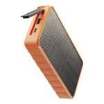 Powerbank - CellularLine Solar, 20000 mAh, USB-C, USB-A, Panel solar, Naranja